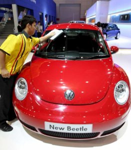 The original and very jovial-faced concept for the New Beetle